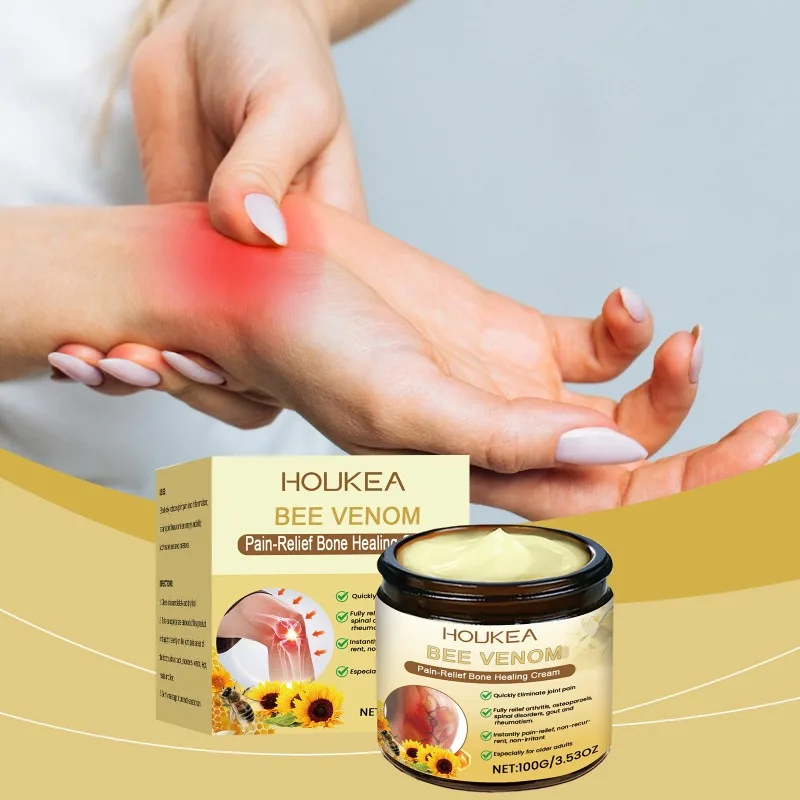 Bee Venom Pain-Relief Bone Healing Cream Relieves Pain Lumbar Plaster Joint Shoulder Neck Pain Massage Care Personal Health Care