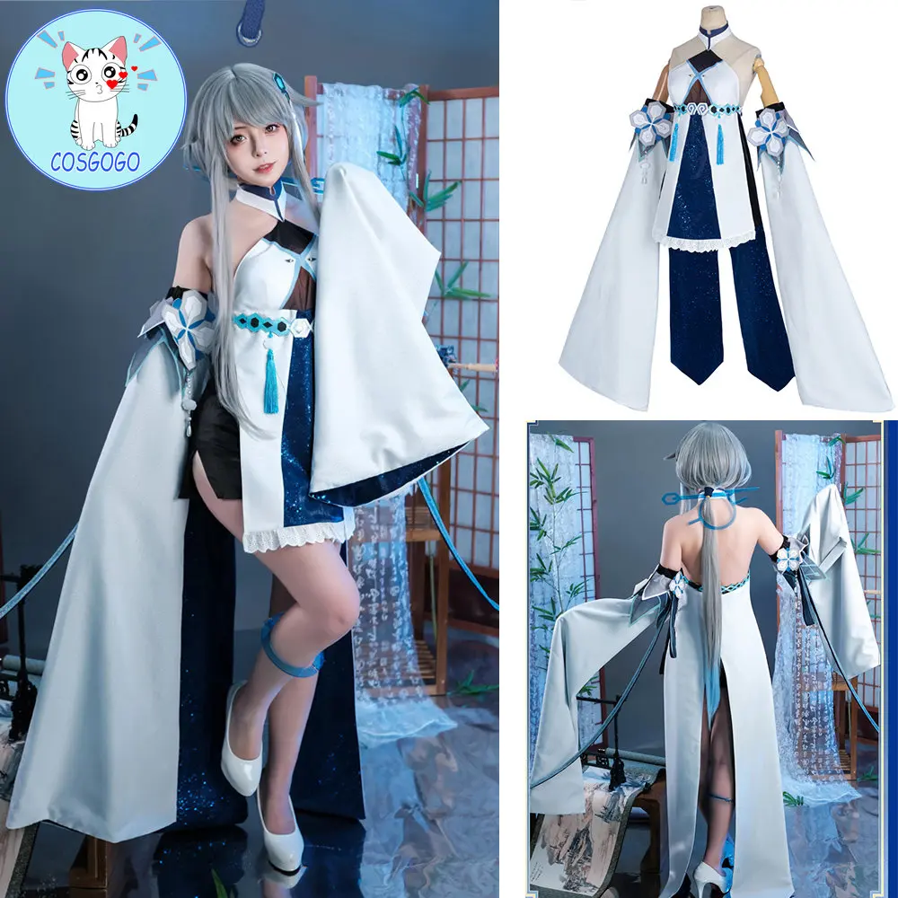 

Genshin Impact Guizhong Cosplay Costume Haagentus Dress Uniform Game Suit Wig Halloween Party Outfit Women Anime