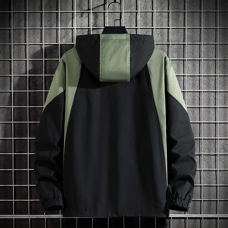 New 2024 Spring Autumn Hip Hop Streetwear Outdoor Military Green Black Cargo Jackets Men\'s Casual Fashion Oversize 7XL 8XL 9XL