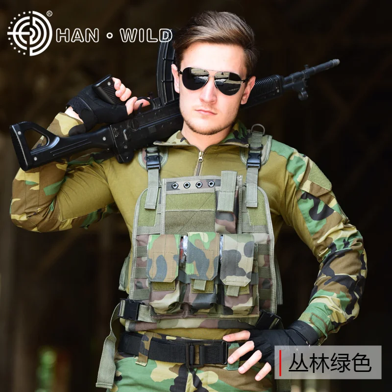 

Tactical Outdoor Amphibious Vest CS Camouflage Military Hiking Combat Armor Sport Training Hunting Equipment Wars Waistcoat