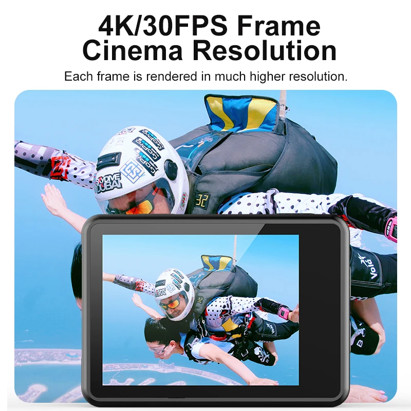V8 Remote Control Action Camera Ultra HD 4K/30fps 24MP WiFi 2" IPS170D Underwater 30M Waterproof Vedio Go Sport Pro Anti-Shake action camera