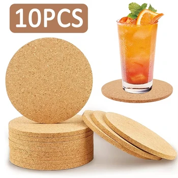 Natural Cork Wooden Coasters 1