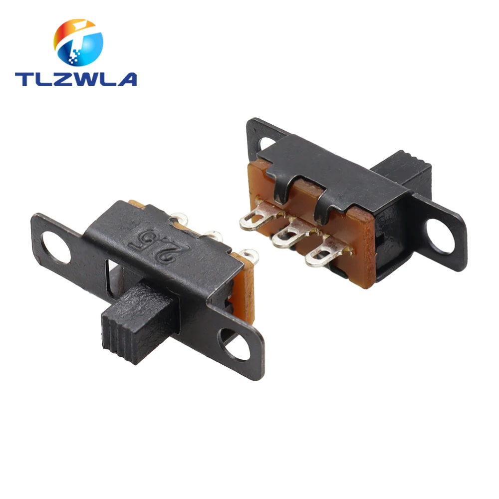 Toggle Switch 10PCS SS12F15 SS12F15VG4 3Pin 1P2T Slide Handle 4MM