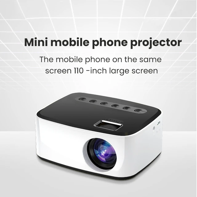 For Xiaomi 10 Mini Led Projector 1080P Supported Portable Proyector Movie,  Wired Mirror for iPhone Home Cinema HDMI-compatible - AliExpress