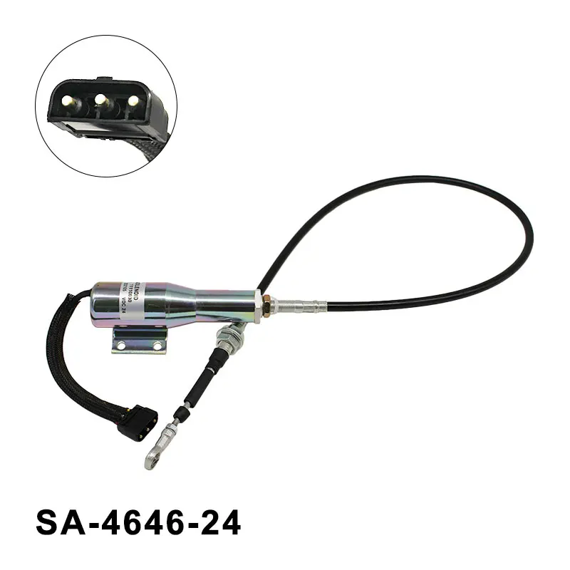 24V Fuel Cut Off Solenoid Valve SA464624 SA474424 Compatible For