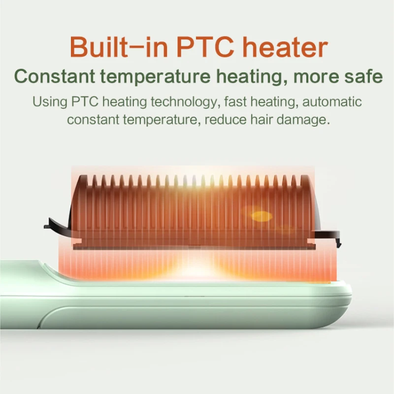 Negative ion non damaging straight hair comb Straight curly hair clip electric curly comb