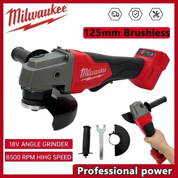 Milwaukee 125mm Brushless Angle Grinder Polishing Cutting Machine 1