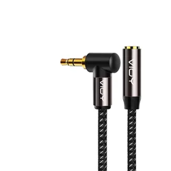 Right Angle 3.5mm Male - to - Male Stereo Audio Cable - 1m (Male to Female)