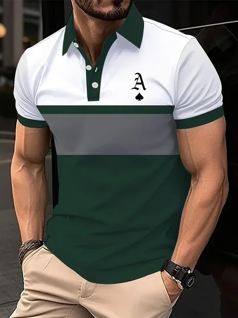 Men’s Striped Polo Shirt 3