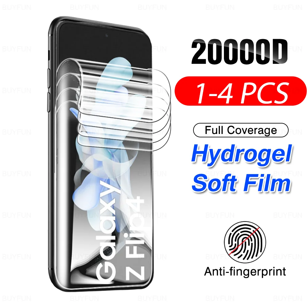 Pellicola Salvaschermo 1-4 Pezzi Per Samsung Galaxy Z Flip 3 4 Flip3 Flip4 S20 S21 Fe S22 Plus S23 Ultra S10 S10E Pellicola Idrogel Non Vetro
