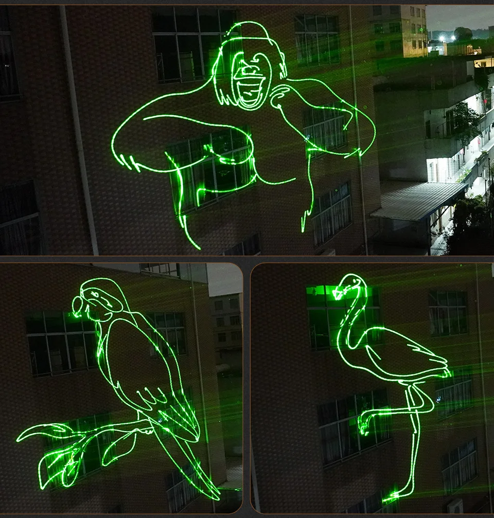 IP65 3W 3D Scanner RGB Laser Light Animation Beam Laser Effect DJ Stage Laser Li