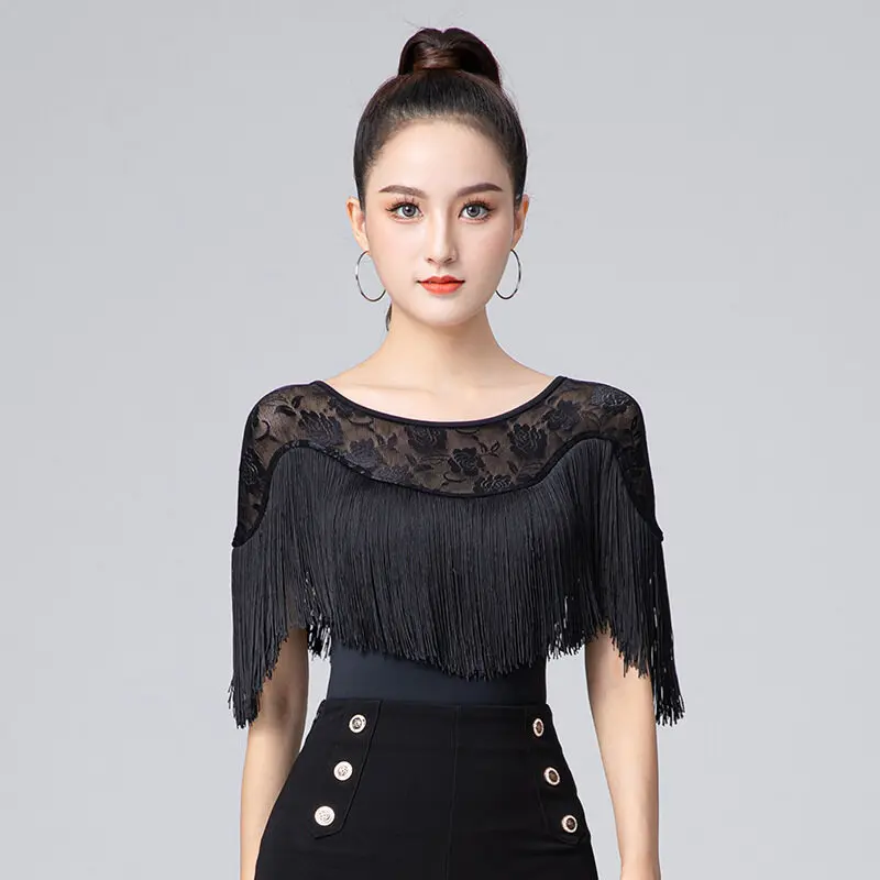 

Modern Latin Dance Shirt Form Training Teacher Performance Etiquette Modern Dance Jumpsuit