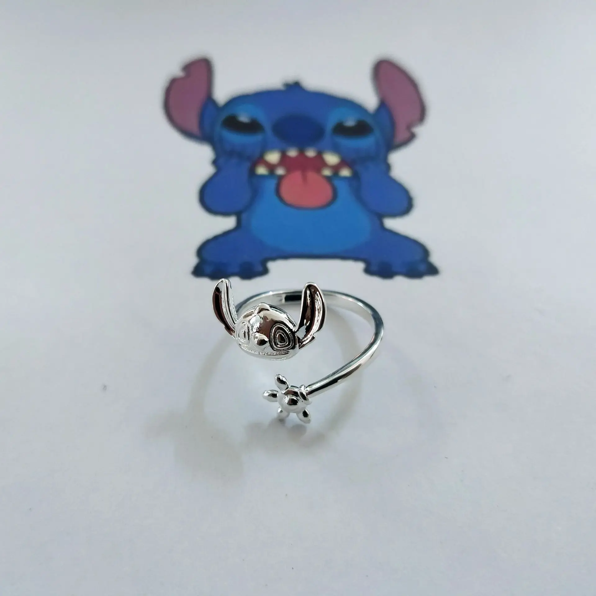 Disney Stitch Ring Luxury Charm Jewelry Opening Adjustable Detachable Crystal Stitch Rings Halloween Accessories Stitch Rings Resizable | DisneyDream