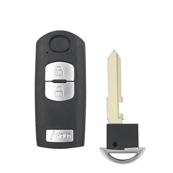 Chiave telecomando per Mazda 3 5 6 CX-7 CX-9 Miata RX-8 sostituzione 2006-2013 4 Chiave telecomando per Mazda 3 5 6 CX-7 CX-9 Miata RX-8 sostituzione 2006-2013 - KEYYOU per Mazda chiave di emergenza lama chiave inserto intelligente per Mazda 3 5 6