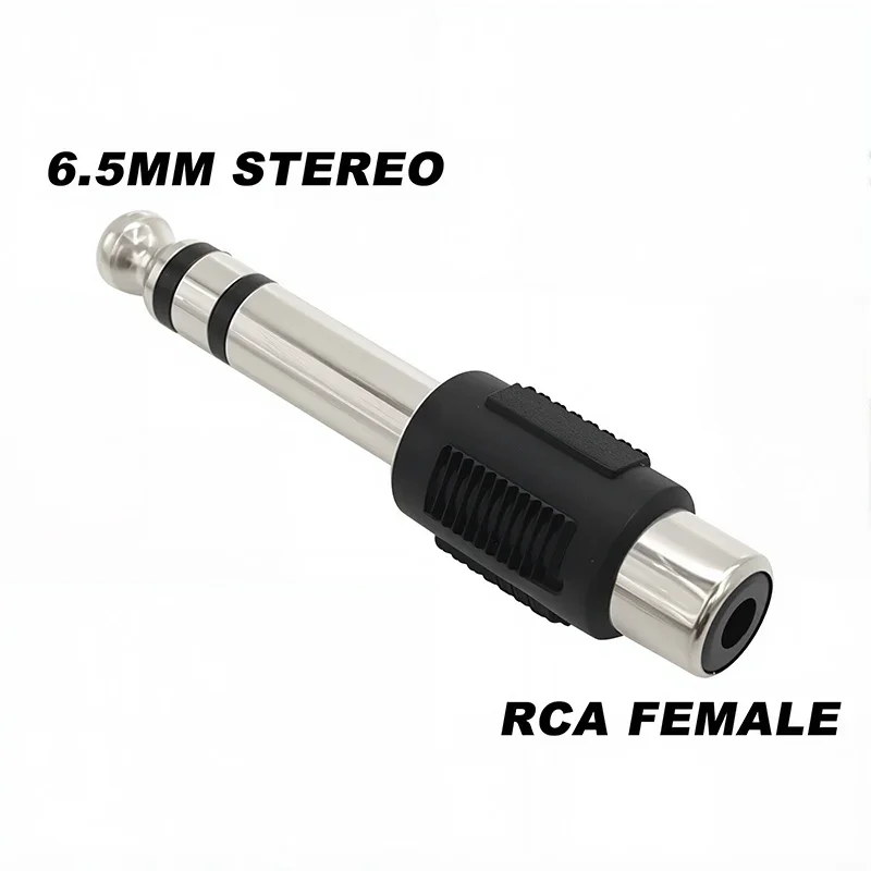 5Pcs 6.5/6.35mm Mono Stereo Audio Adapter TS Interconnect 1/8" 1/4" Male Plug To RCA Female Jack Connector Converter_voghion.com