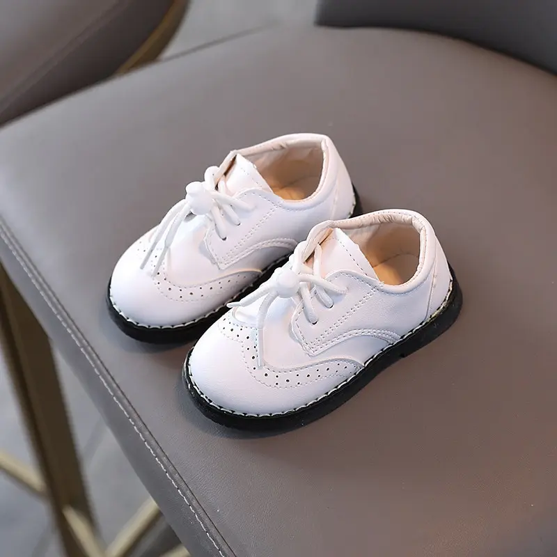 Leather Shoes For Baby Boy Soft Sole Casual Shoes British Style