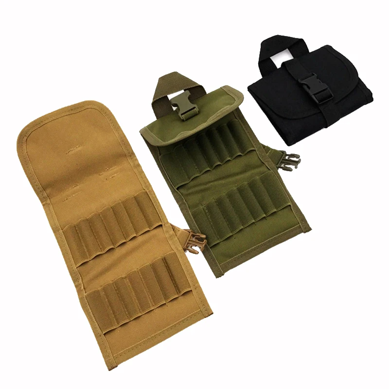 

Airsoft Equipments 14 Rounds Hunting Rifle Cartridge Bag Tactical Bullet Holder Molle Shotgun Shells Ammo Pouch Carrier Bag