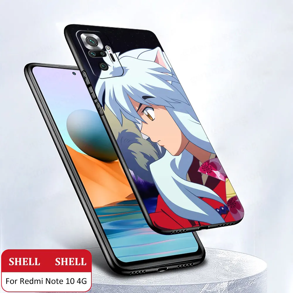 Em promoção! Inuyasha Anime Caso De Telefone Para Redmi Nota 10 11 Pro K40  Jogos 11t 9t 7 8 8 9 8a 9a 9c 9s Pro Macio à Prova De Choque Shell