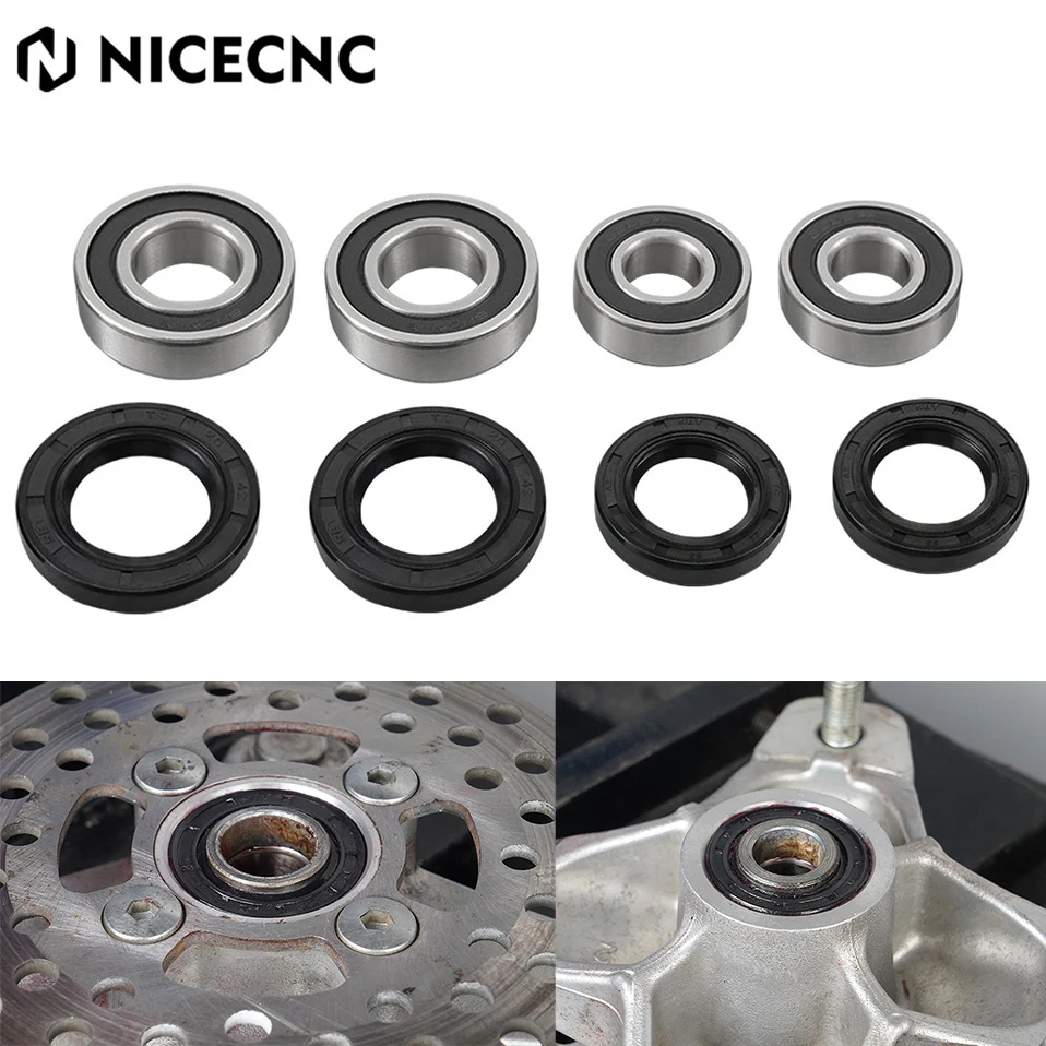 Nicecnc Front Wheel Bearings & Seals Kit For Yamaha Raptor 700 700r 350