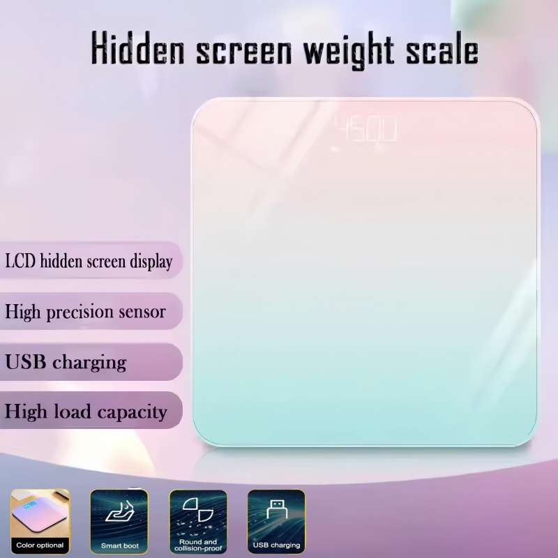 Electronic Scale Intelligent Health Wireless Bluetooth Bathroom Smart Scale With Large Display Screen And Smartphone Application