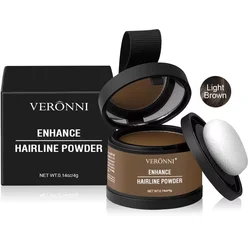 Black Hairline Concealer Powder - Instant Color & Waterproof Coverage for Natural - Looking Roots (14 - 11 - Light Brown)