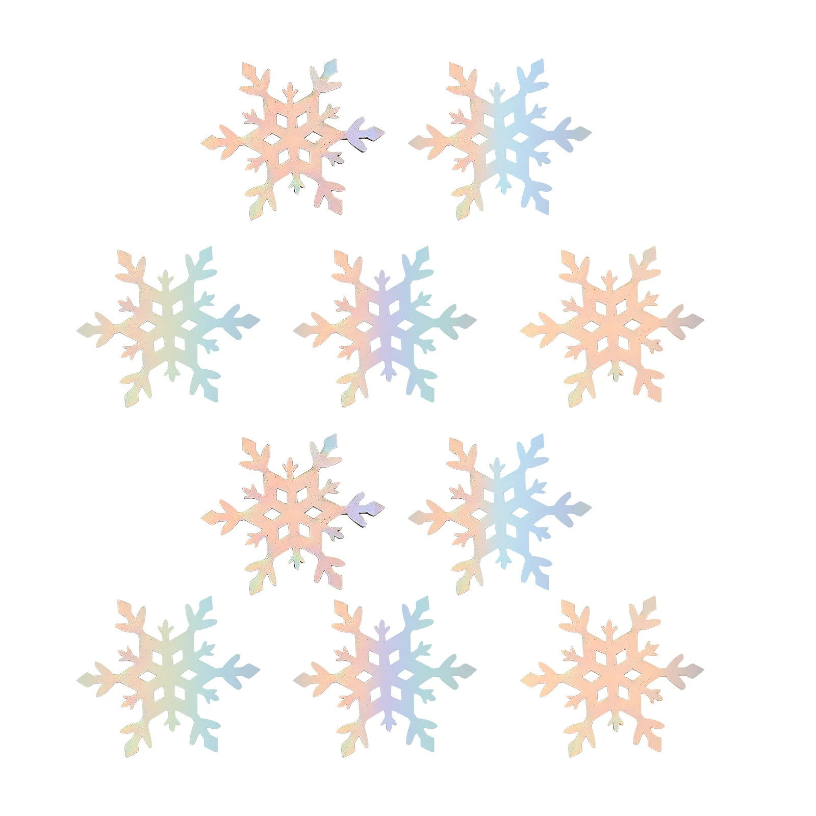 

10 Pcs Snowflake Patch DIY Hairpin Patches Headgear Accessories Clothing Pu Girl Children