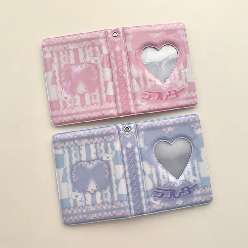 Ins Pink Black Lace Plaid Photo Album Kpop Korea Idol Star Chasing Binder Photoward Holder 3 Pollici Home Collecting Book Album