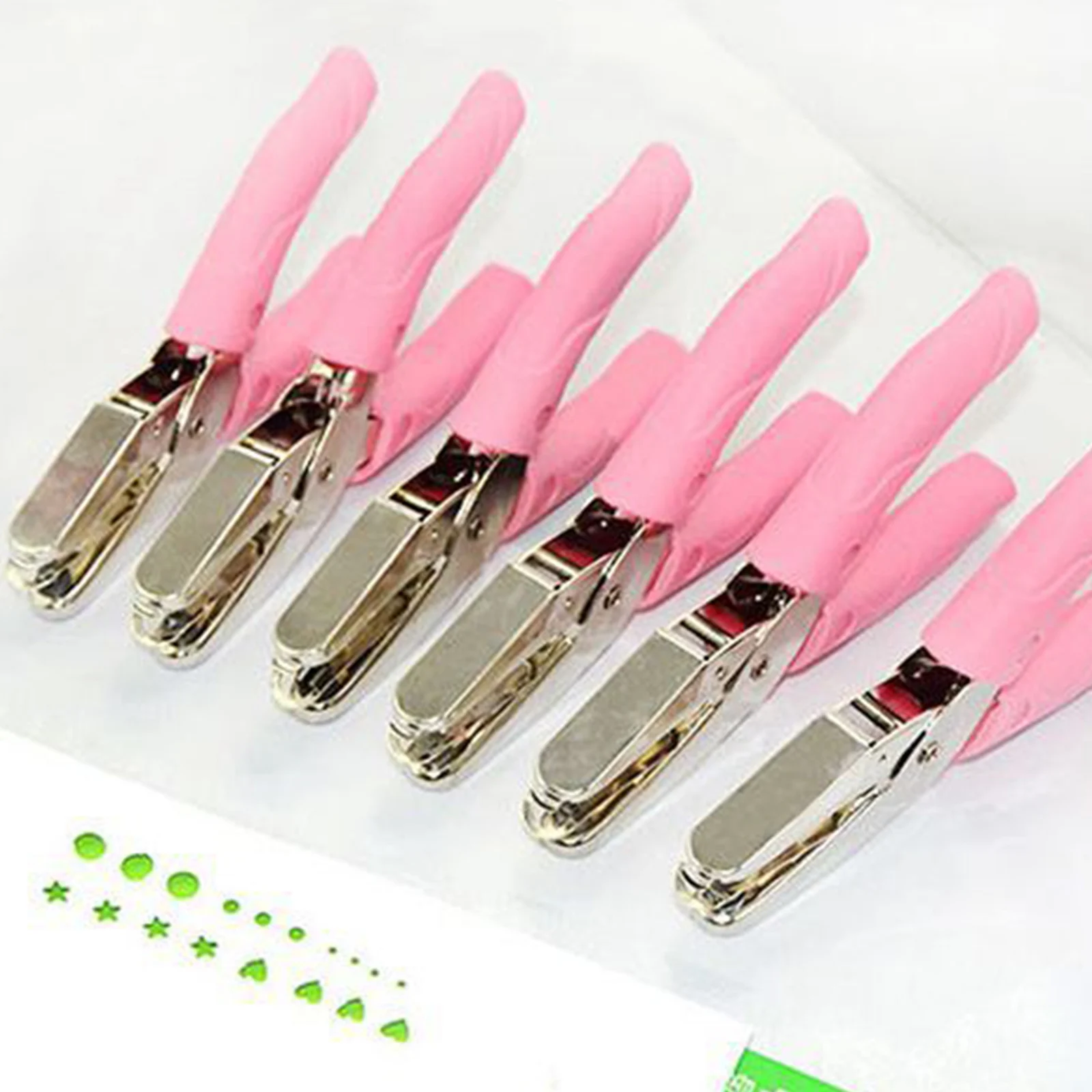 Paper Cutter Circle Hole Punch Hole Punching Tools Kawaii Rubber Sleeve Star Heart Hole Punch