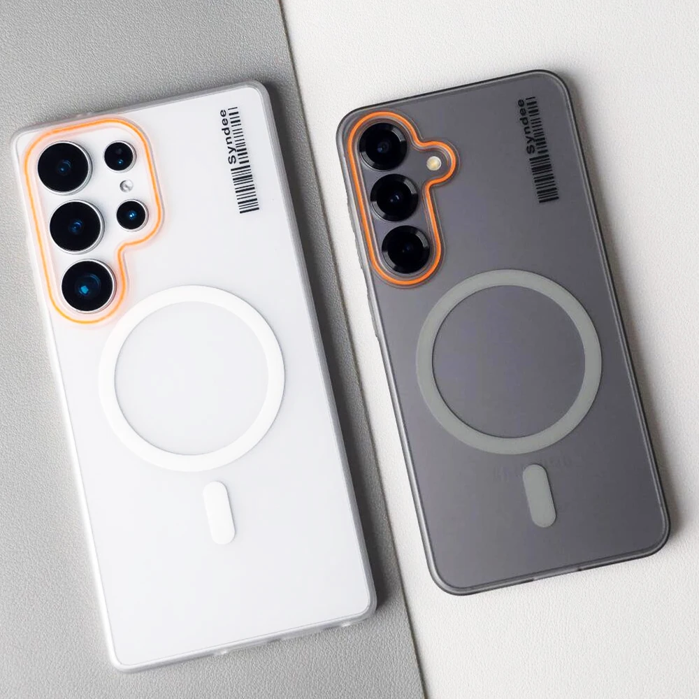 Luxury Matte Double Color Magnetic Charger Ultra Slim Case