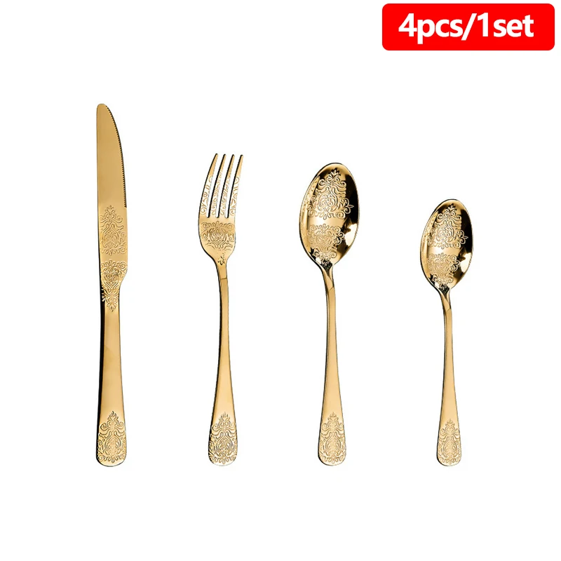 4pcs Golden