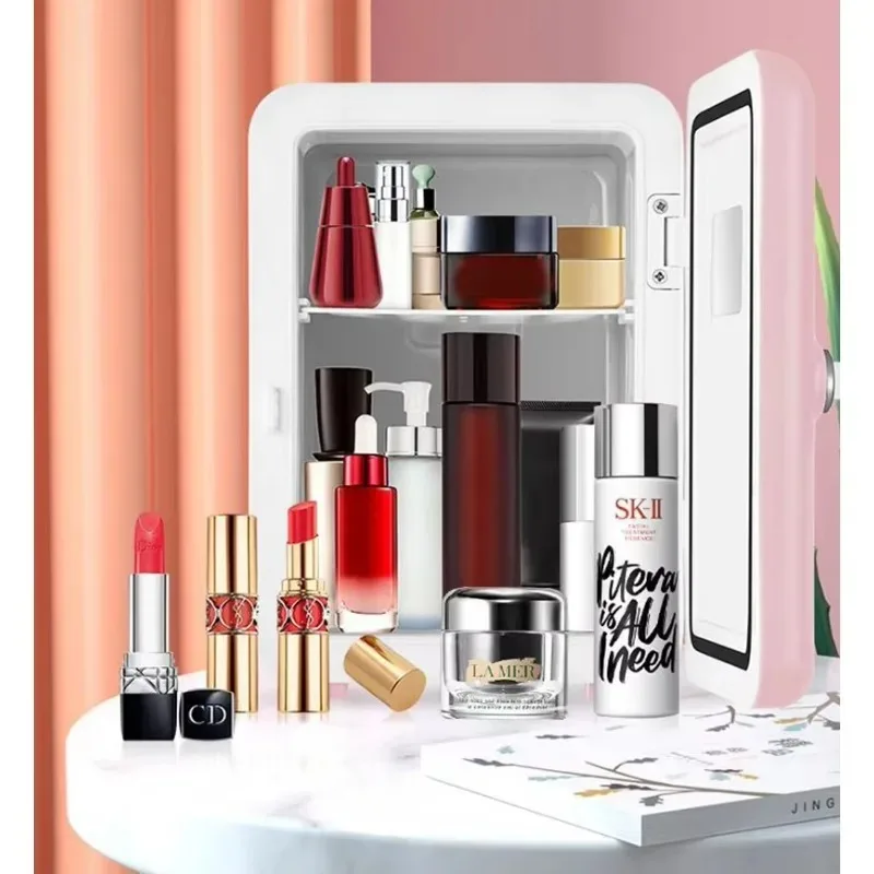 4L Mini Multifunctional Car Refrigerator Small Refrigerated Cosmetics Fridge Beverage Refrigerator Portable Car Home Camping냉동고 5