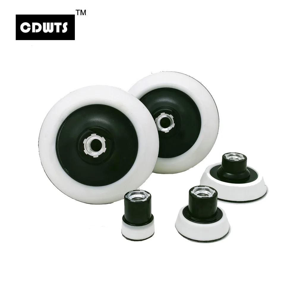 CDWTS1/2/3/5 inch Soft Edge Backing Plate for Rotary Polisher 25mm-125mm Hook & Loop Adhesive Back Plate for ing Pads