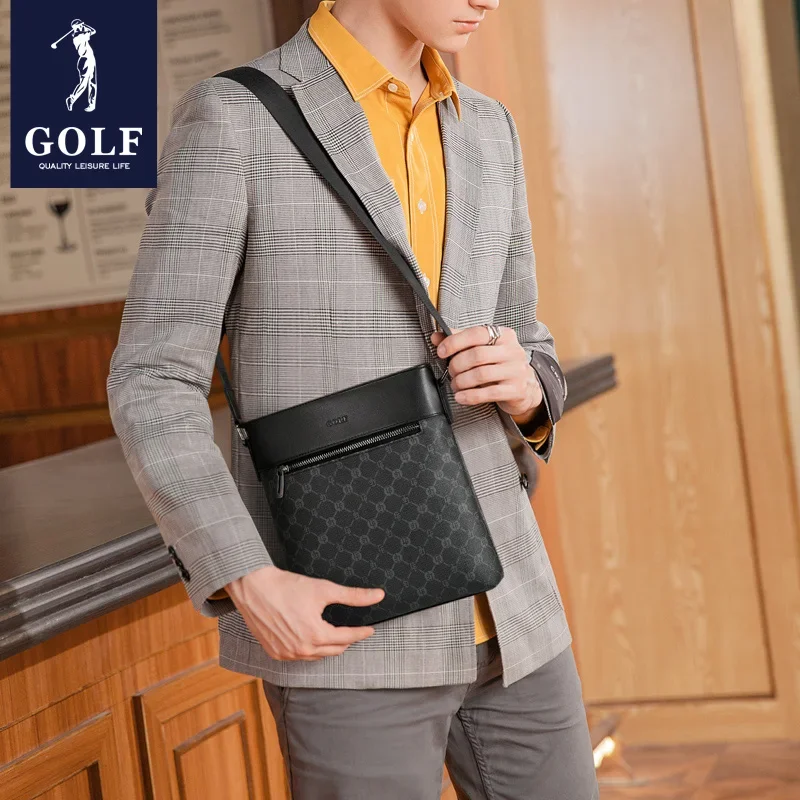 GOLF Male Shoulder Bag Men's Crossbody Briefcase Bag Leisure Business Handbags Small One Shoulder Backpacks Sling Branded Bags