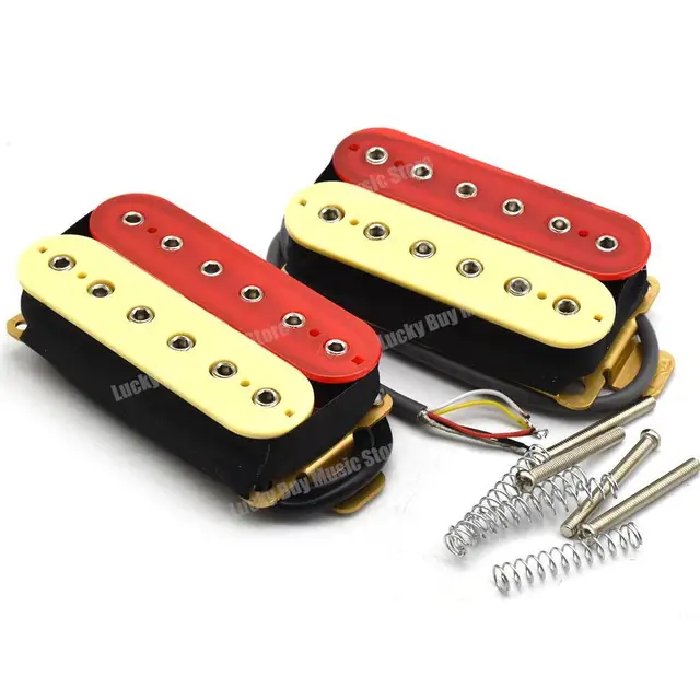 エレキギターピックアップキット 12 調整可能な六角ネジデュアルコイル