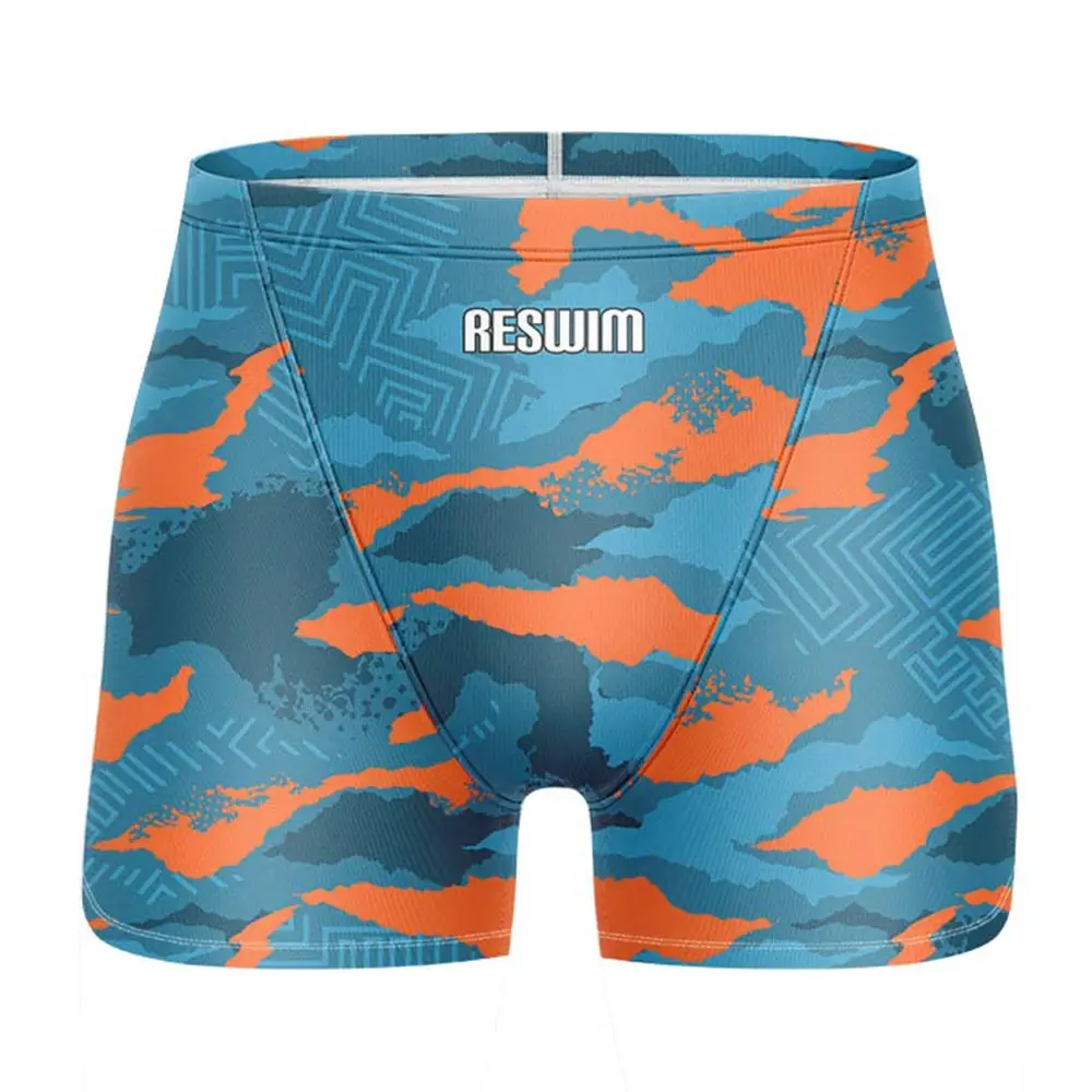 Summer Men's Swimming Trunks Swim Jammer Swimsuit Short Beach Tights Shorts Surfing Pants Chlorine Resistant Gym Jammers Pants
