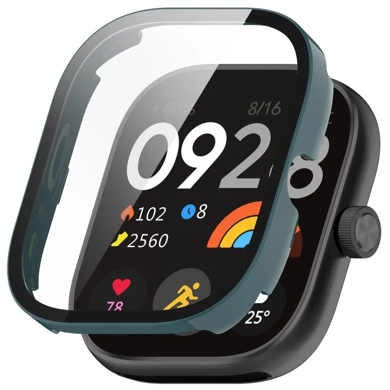 Premium 9D Glass Case Strap with Screen Protector and Watchband for Smartwatch Accessories