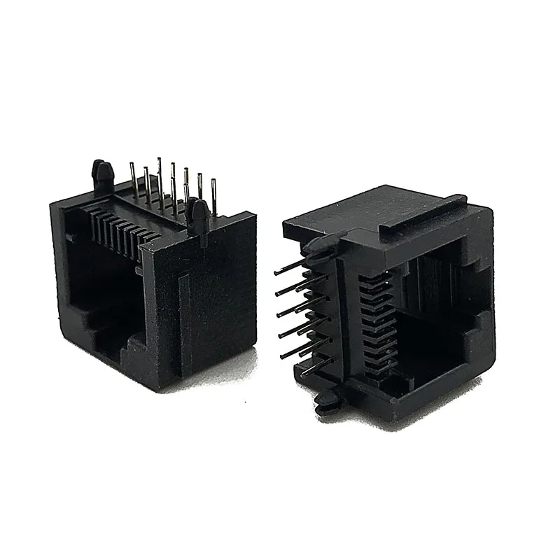 모듈러 잭 5521 커넥터, RJ50 10P10C, 90 도, 10P 암 소켓, 10 코어 포트, 40 개