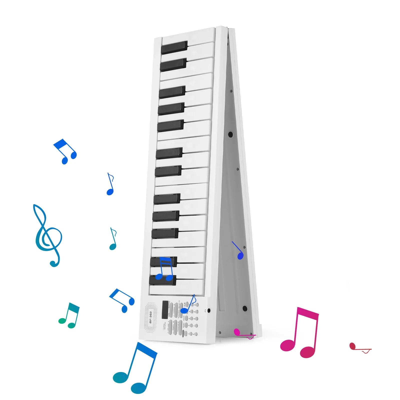 electronic piano electronic musical instrument musical instrument 61-Key Foldable Electronic Piano Multifunctional Keyboard LED Display Rechargeable Battery for Beginners