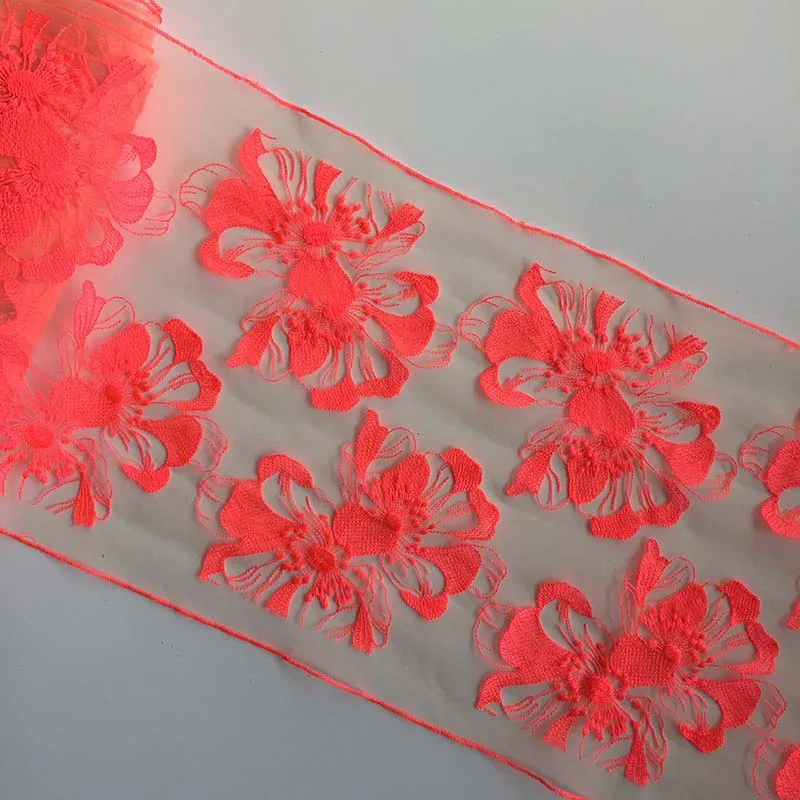 

20 ярдов, двухцветная вышивка, кружевная отделка для юбки, аксессуары для шитья, рукоделие, одежда, искусственная лента высокого качества