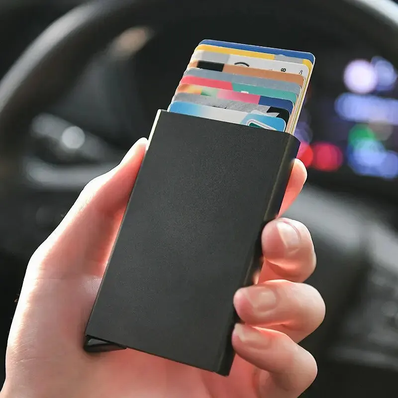 RFID Smart Minimalist Slim Wallet - Metal Card Holder