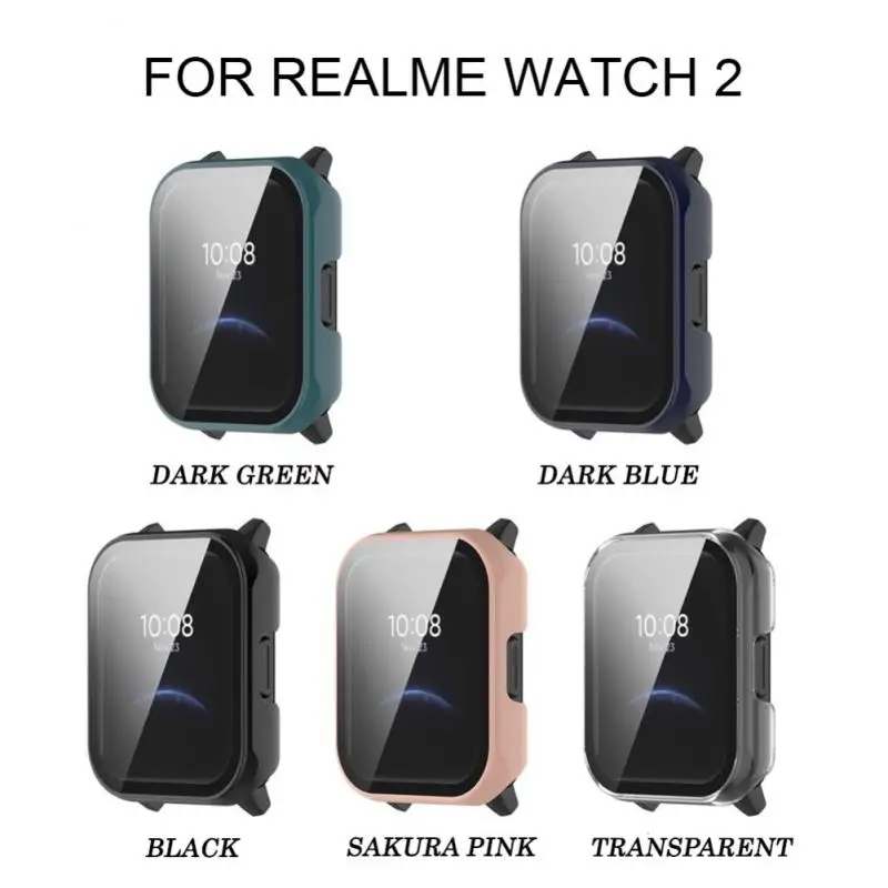 Custodia Protettiva Accessori Intelligenti Smart Watch In Vetro Temperato A Copertura Totale Per Realme Watch 2 Case Watch Case Protector Pc Case