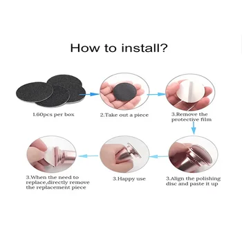 Electric foot callus remover, cordless foot file, rechargeable automatic remover, pedicure tool, remover, sharpener, grinder 4