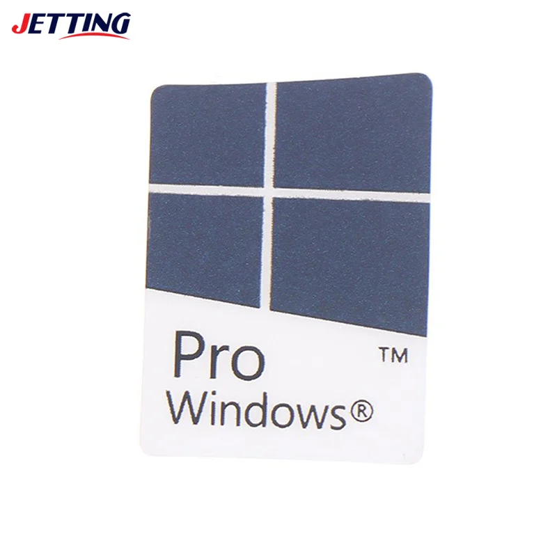 Blue Notebook Desktop Computer Windows10 Sticker WIN10 PRO Label 10pcs