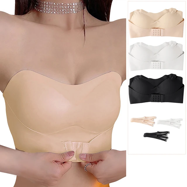 Invisible Strapless Bra For Women Wireless Push Up Non Slip Wedding  Brassiere Big Breasts Underwear Sexy Lingerie S-xl Plus Size - Bras -  AliExpress