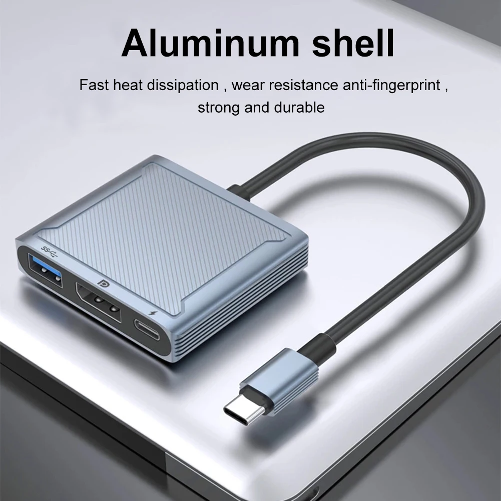3 in 1 USB C ŷ ̼, USB PD Ʈ, CŸ to USB + DP + PD ŷ ̼, 100W PD 480Mbps ӵ, , º, ƮϿ