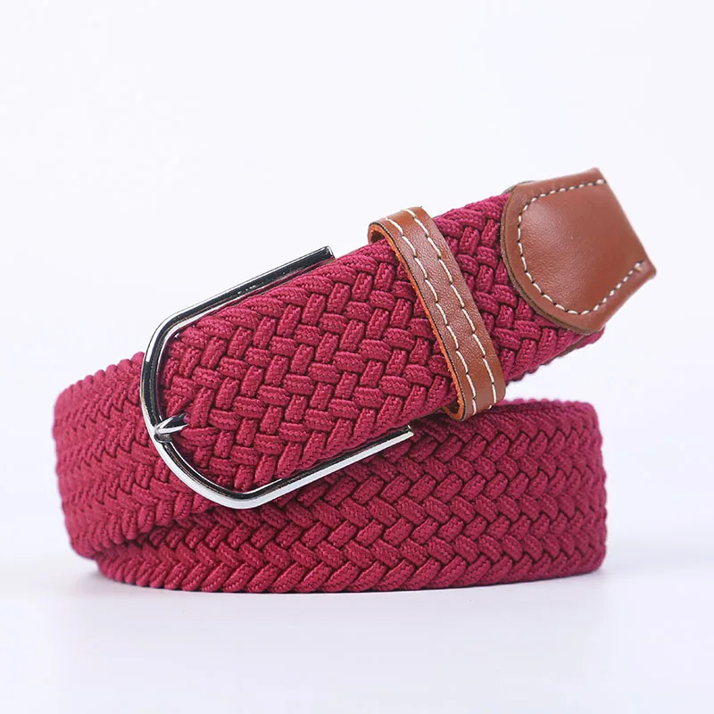 Unisex Eco-Friendly Stretch Belt with Pin Buckle - Versatile Design in 60 Colors