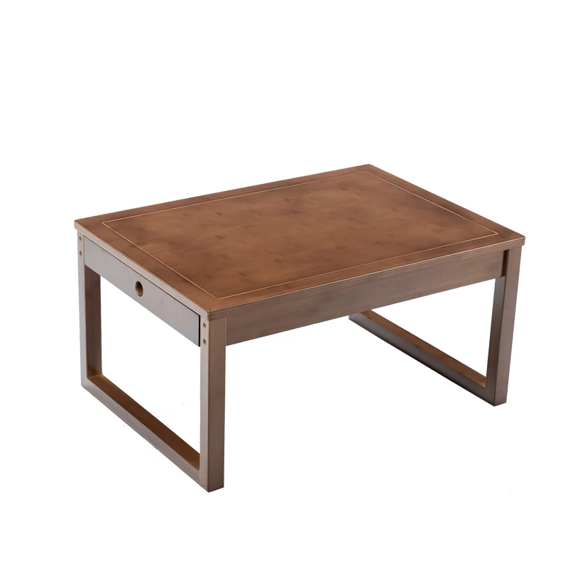 Bamboo Small Table, Japanese Tatami Desk, Home Ground Tea Table, Compact Bay Window Coffee Stand, Minimalist Table