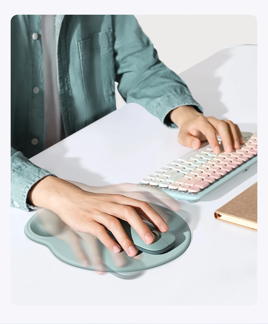 pulso, espuma de memória, escritório, casa, computador, PC, mesa, tecido