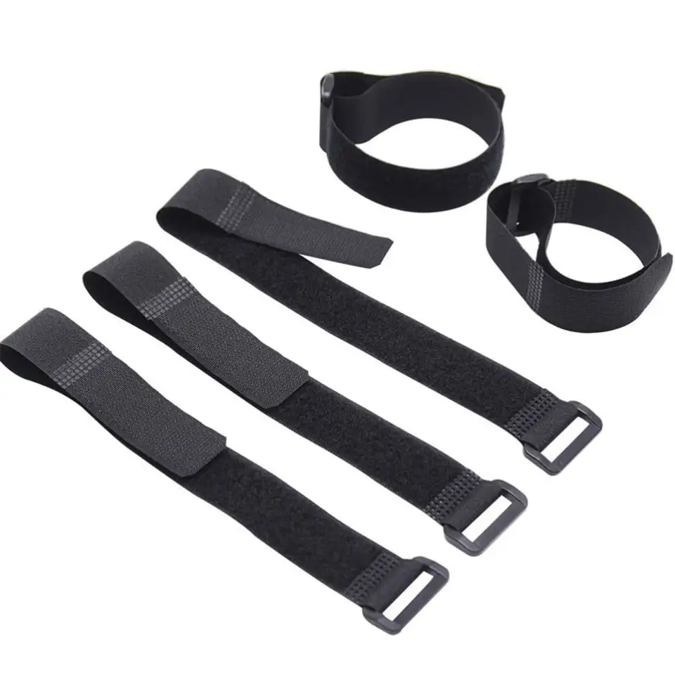 10-100pcs Reusable Hook and Loop Tie-downs Adjustable Nylon Cable Ties Nylon Fasteners Cord Straps Organizer for Securing Wires image 5