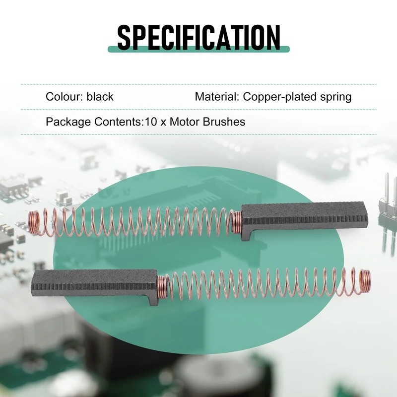 Carbon Motor Brushes Replacement Parts Motor Brush For Kitchenaid Mixers W10380496 W10260958 4162648 10Pcs,mixer accessories,electric motor